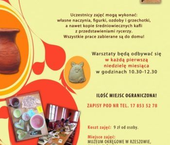 Warsztaty ceramiki w Muzeum Okręgowym w Rzeszowie