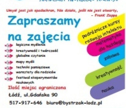 Zajęcia w Bystrzaku – zapisy ruszyły!