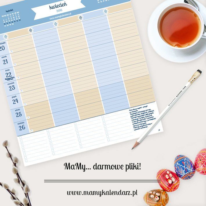 Darmowy planner MaMy Kalendarza