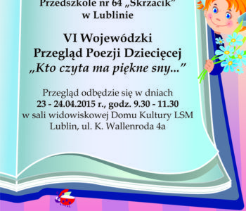 Kto czyta ma piękne sny… Przegląd Poezji Dziecięcej