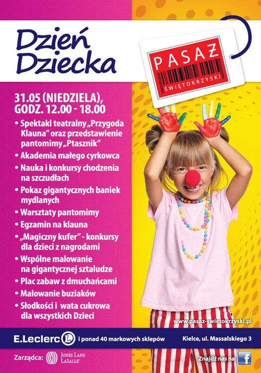 Dzień Dziecka w Pasażu Świętokrzyskim w Kielcach