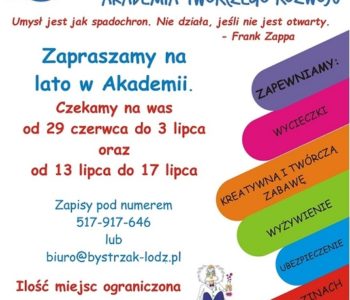 Półkolonie letnie w Bystrzaku – zapisy do końca maja!