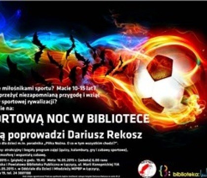 Sportowa Noc w Bibliotece w Łęczycy