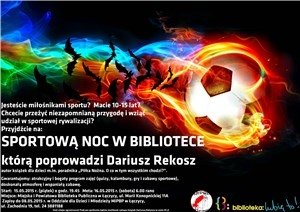 Sportowa Noc w Bibliotece w Łęczycy