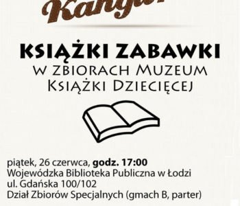 Książki zabawki w zbiorach Muzeum Książki Dziecięcej