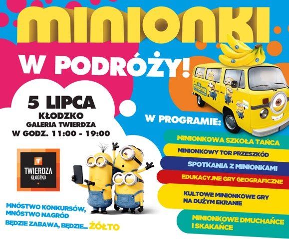 Minionki w podróży odwiedzają Galerię Twierdza w Kłodzku