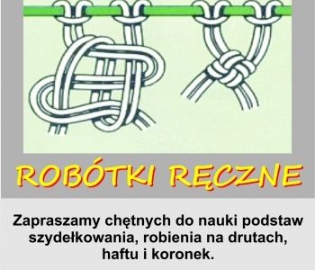 Robótki ręczne – warsztaty otwarte