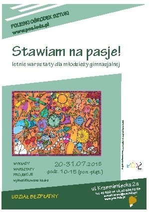 Stawiam na pasje – warsztaty dla młodzieży gimnazjalnej