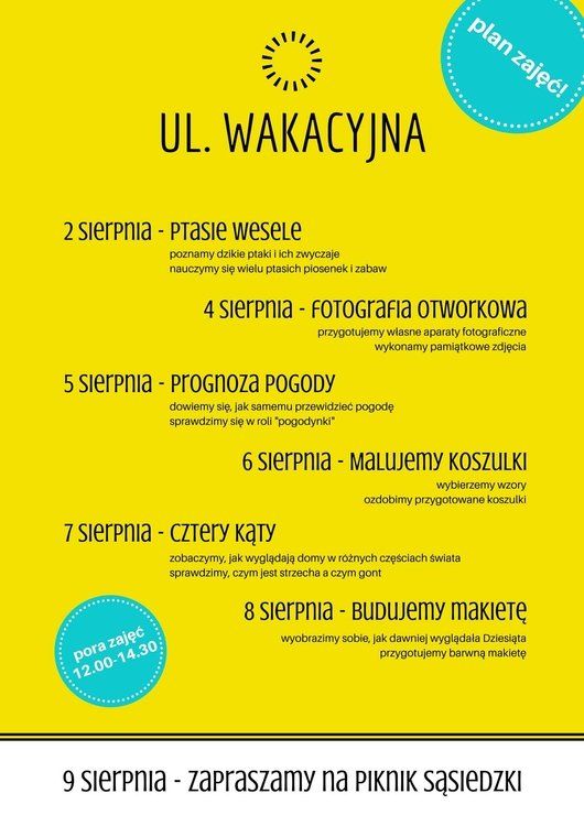 Ulica Wakacyjna – Lublin