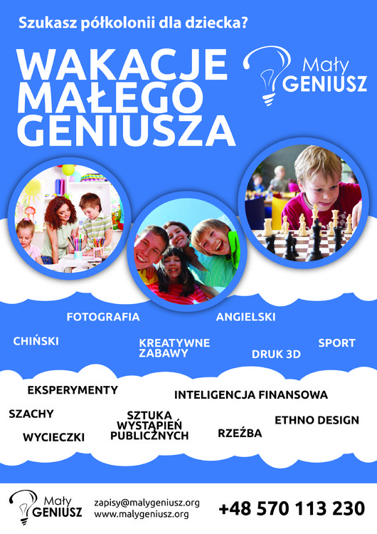 Wakacje Małego Geniusza 2015