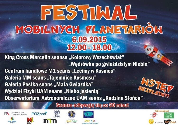 Festiwal Mobilnych Planetariów 6 września 2015