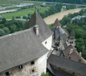 Zamek na Słowacji - wdok z lgóry