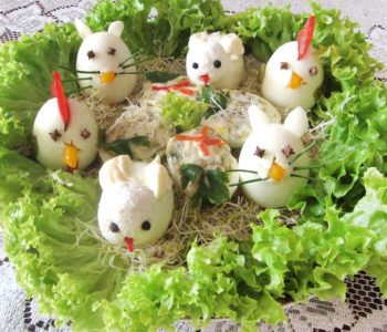 Przepis na faszerowane jajka – zwierzątka