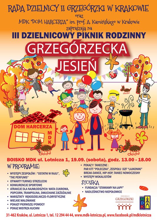 III Dzielnicowy Piknik Rodzinny – Grzegórzecka Jesień