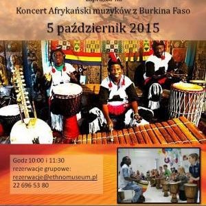 Koncert afrykański muzyków z Burkina Faso