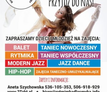 Oferta zajęć tanecznych w CK Dworek Białoprądnicki