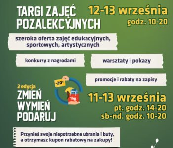 Powrót do szkoły i Zmień – Wymień – Podaruj w Galerii Bronowice