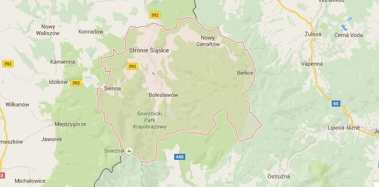 gmina Stronie Śląskie-google maps