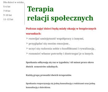 Terapia relacji społecznych