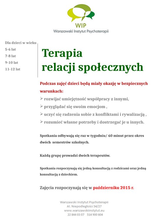 Terapia relacji społecznych