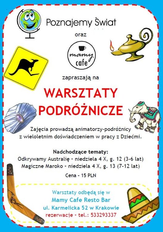 Warsztaty Podróżnicze dla Dzieci