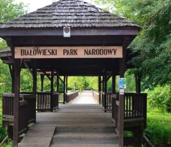 Białowieski Park Narodowy - brama wejściowa