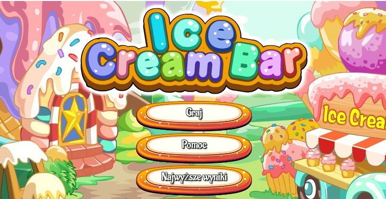 Dekoracja lodów, gra online dla dzieci