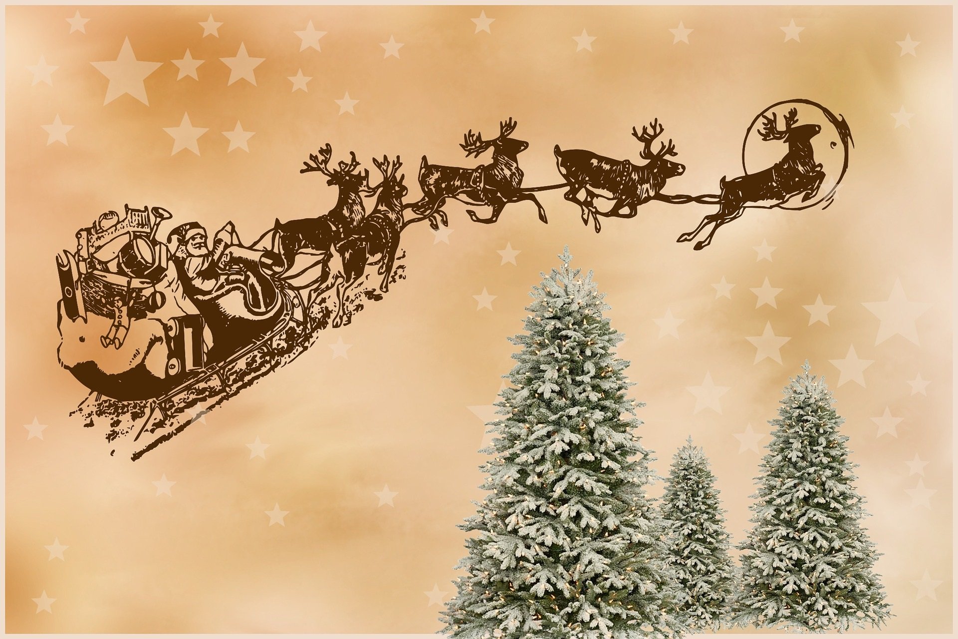 Angielska piosenka świąteczna dla dzieci o Mikołaju Here Comes Santa Claus, tekst i muzyka
