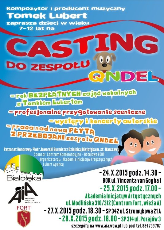 CASTING do zespołu QNDEL