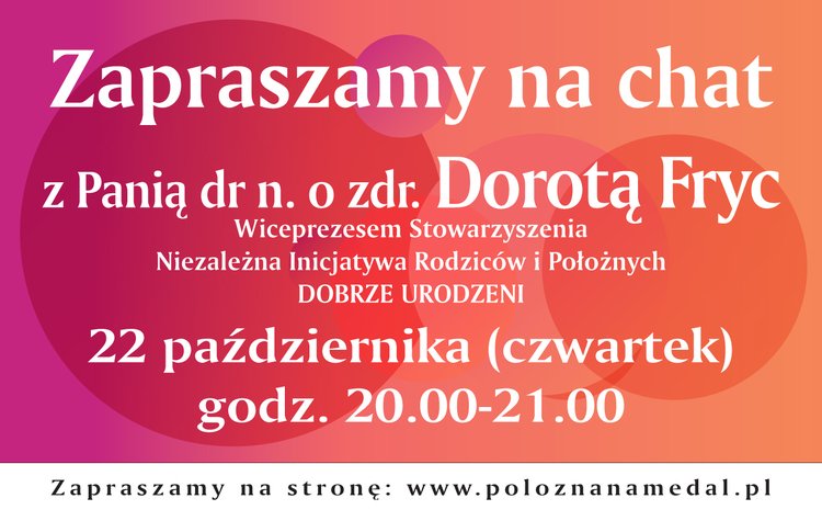 Chat z dr nauk o zdrowiu Dorota Fryc