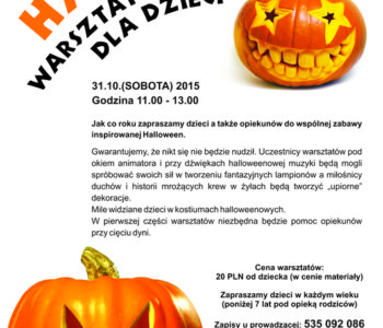 Halloween – warsztaty artystyczne dla dzieci