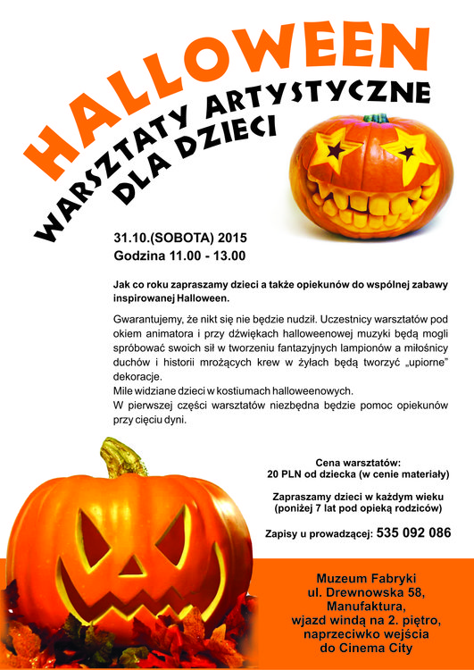 Halloween – warsztaty artystyczne dla dzieci