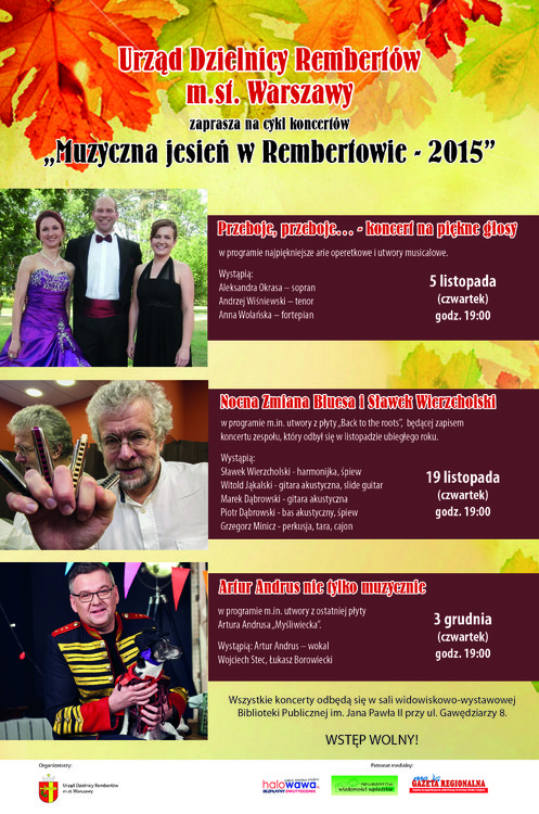 Muzyczna jesień w Rembertowie – 2015