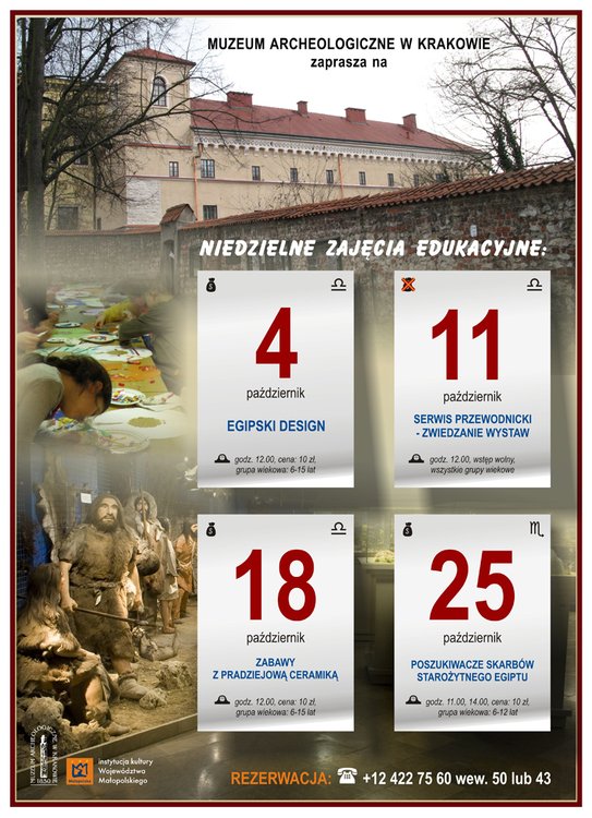 Niedzielne warsztaty w Muzeum Archeologiczne w Krakowie
