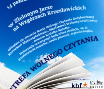Otwarcie Strefy Wolnego Czytania w Parku Zielony Jar na Wzgórzach Krzesławickich