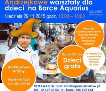 Andrzejkowe warsztaty dla dzieci na Barce Aquarius