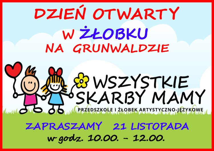 Dzień Otwarty w Żłobku na Grunwaldzie!