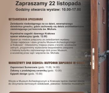 Dzień Otwartych Drzwi Muzeów Krakowskich w Muzeum Archeologicznym