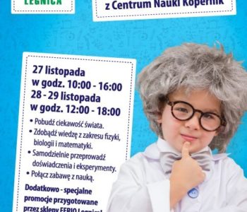 Eksperymentuj! Wystawa z Centrum Nauki Kopernik w Ferio Legnica