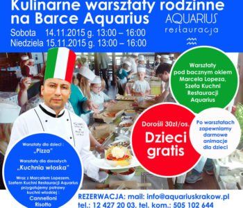 Kulinarne warsztaty rodzinne na Barce Aquarius