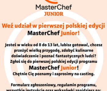 MasterChef Junior! Zgłoś się do programu!