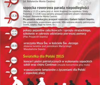 Narodowe Święto Niepodległości – Rowerowa Parada Niepodległości i Światełka dla Polski