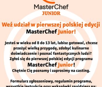 Ruszają castingi do programu Masterchef Junior!