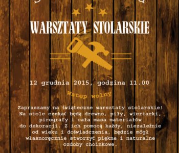 Warsztaty stolarskie w Klubie Kultury Przegorzały