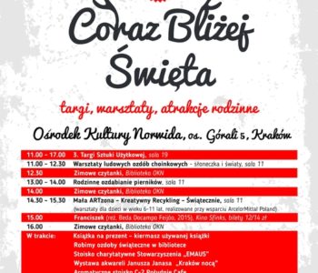 Coraz Bliżej Święta!  Targi, warsztaty, atrakcje rodzinne