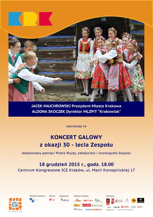 Galowy koncert jubileuszowy MLZPiT Krakowiak