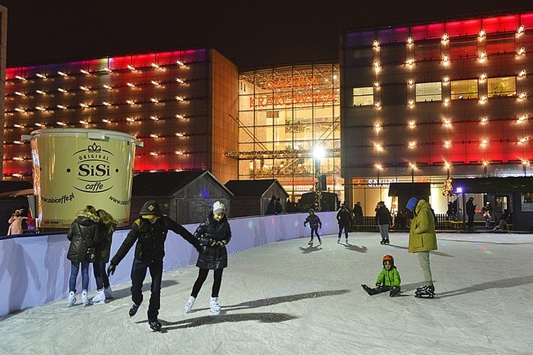 Lodowisko przy Galerii Krakowskiej