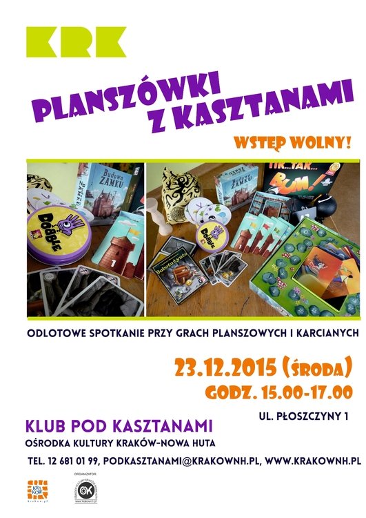 Planszówkowe spotkanie w Klubie Pod Kasztanami