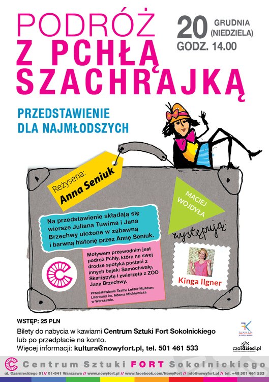 Podróż z Pchłą Szachrajką – przedstawienie teatralne dla dzieci