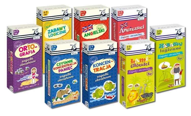 Zagadki obrazkowe Czytanie Koncentracja Pamięć
